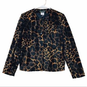 Vintage Harve Bernard Leopard Print Jacket